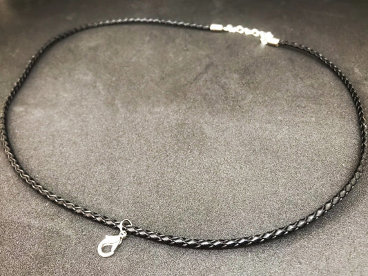 天然革紐ブラック(サイズ48cm/55cm)